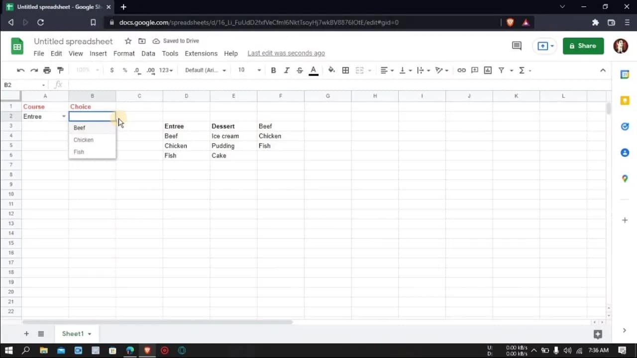 How to Create a Dependent Drop-Down List in Google Sheets