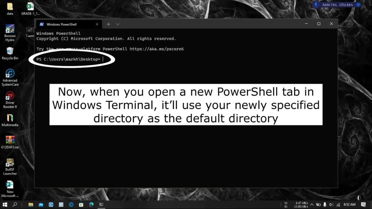 How to Change the Default Directory in Windows Terminal