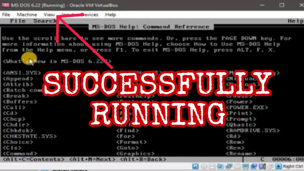Virtual Box – How to Install MS-DOS 6.22 in Windows