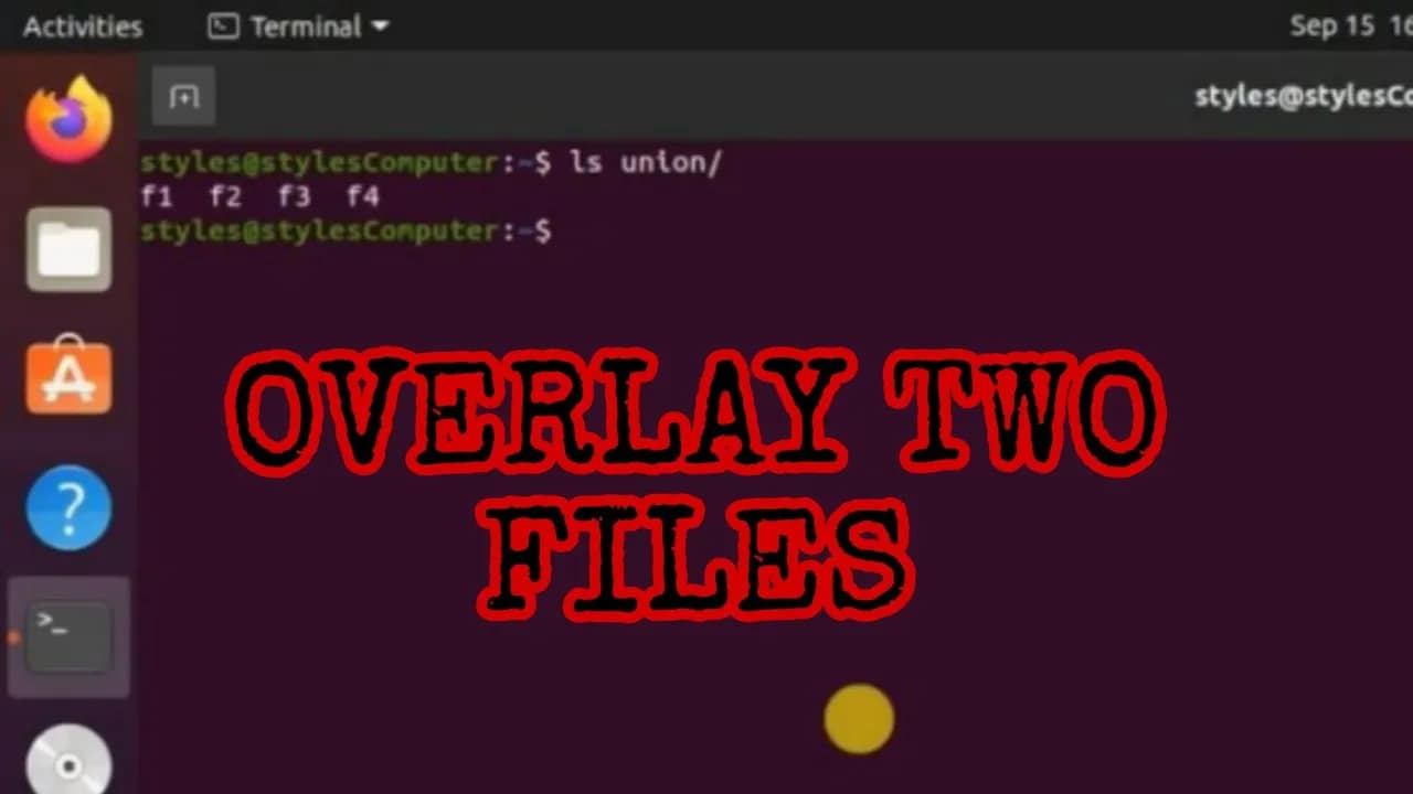 How to Overlay two files with UnionFs in a Linux System