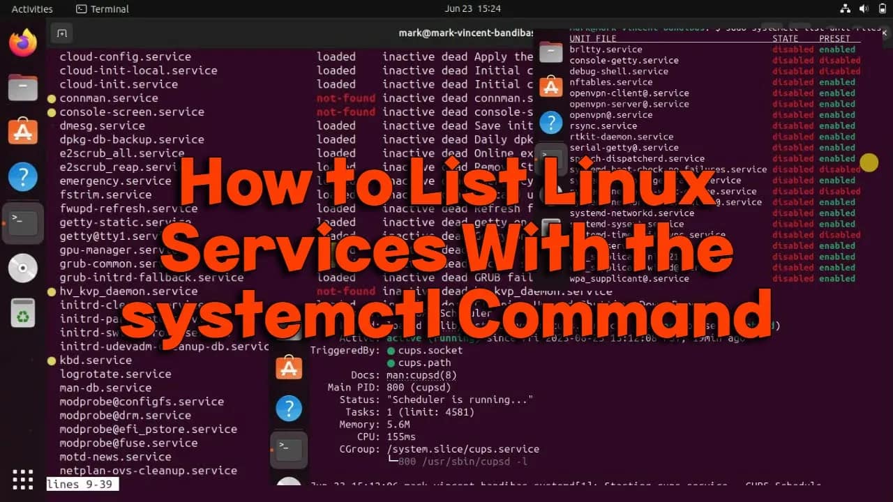 How to List Linux Services With the systemctl Command