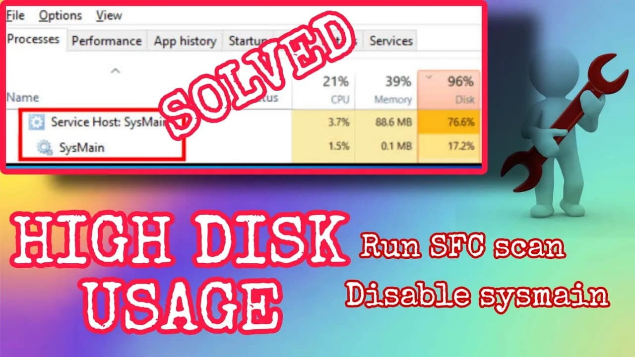 How to Fix Service Host (SysMain) High Disk Usage in Windows 11/10