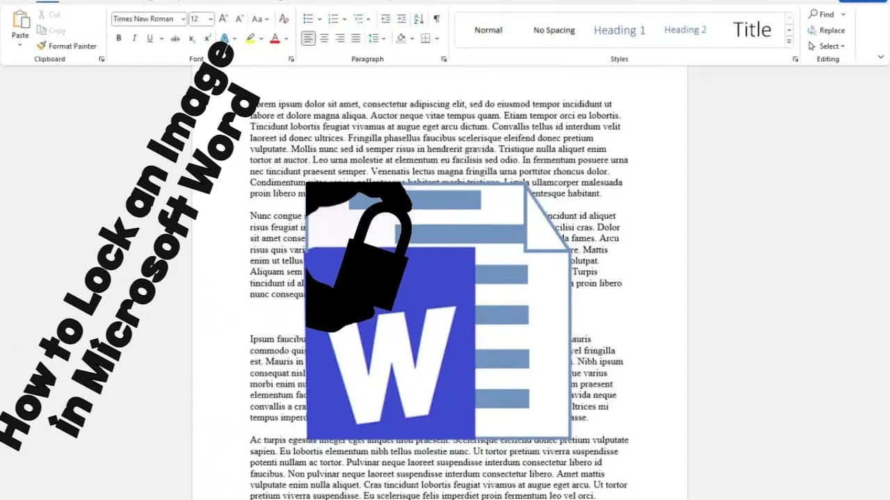 How to Lock an Image in Microsoft Word