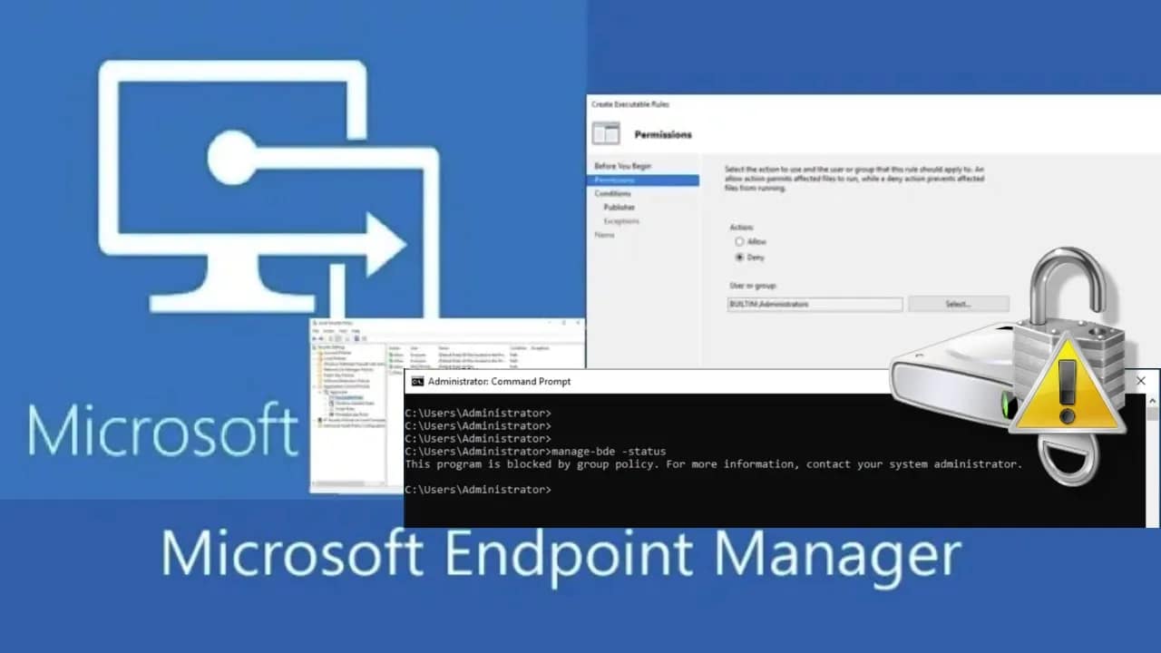 Prevent Local Administrators from managing BitLocker with the manage-bde command