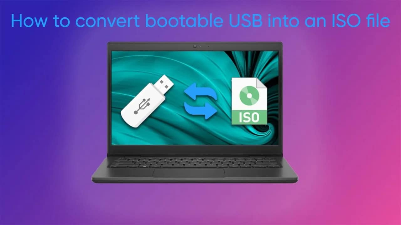 How to convert bootable USB into an ISO file