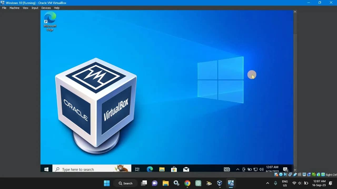 How to install Windows 10 on a VirtualBox Virtual Machine