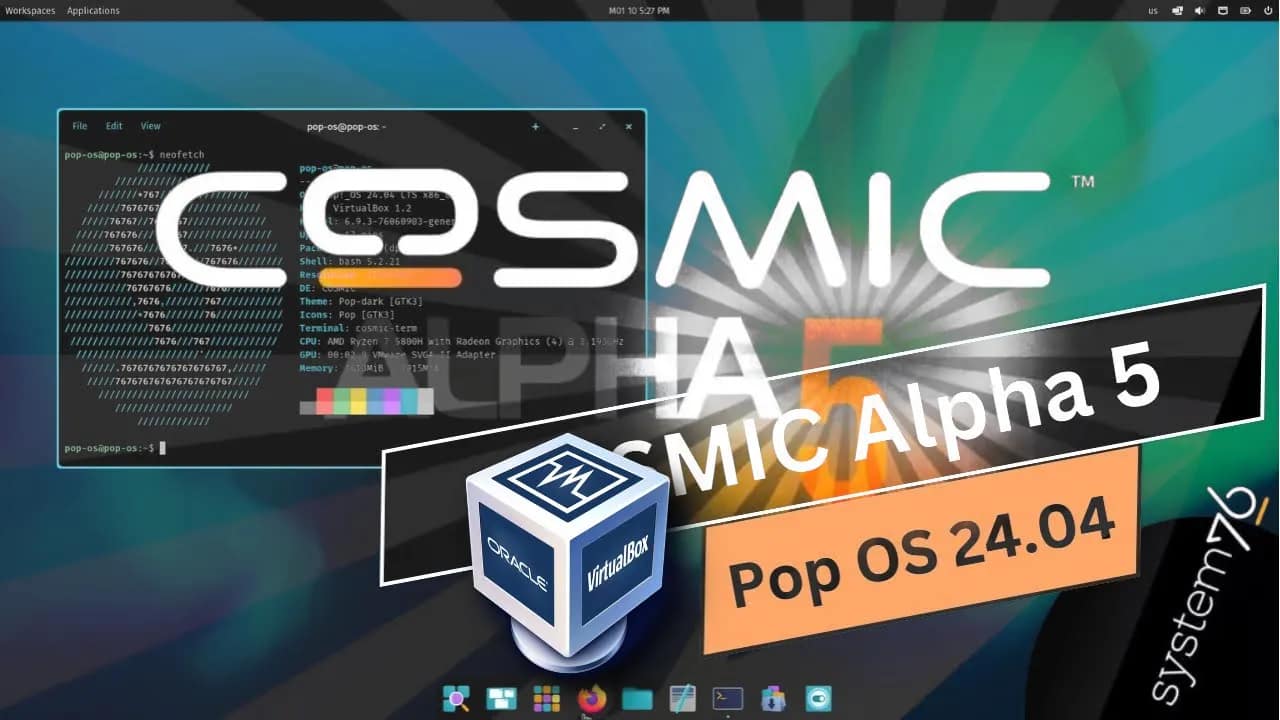 How to Install Latest COSMIC Desktop on VirtualBox