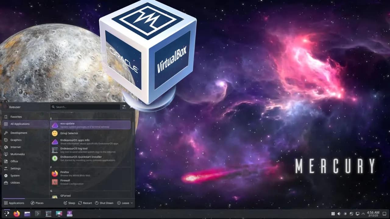 Installing EndeavourOS Neo on VirtualBox