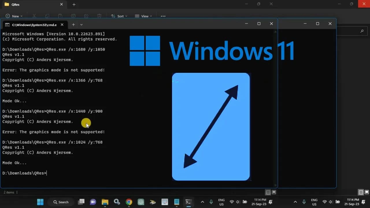 How to change screen resolution on Windows 11