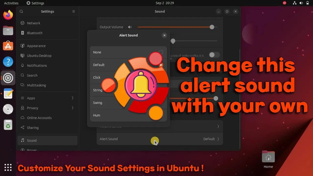 How to Change the Notification Alert Sound in Ubuntu