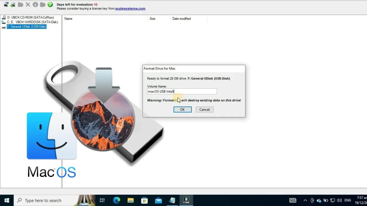 HOW TO QUICKLY CREATE A MACOS BOOTABLE USB ON WINDOWS 10