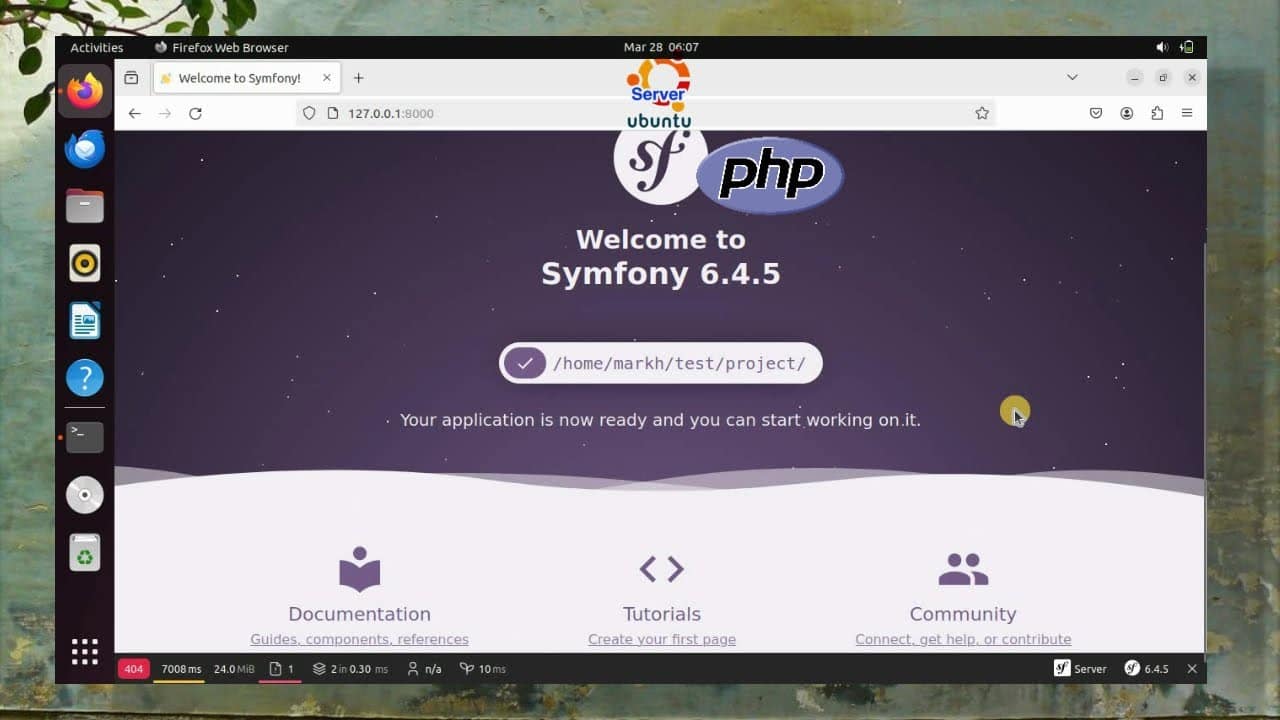 Install the Symfony PHP Framework on Ubuntu Server 22.04