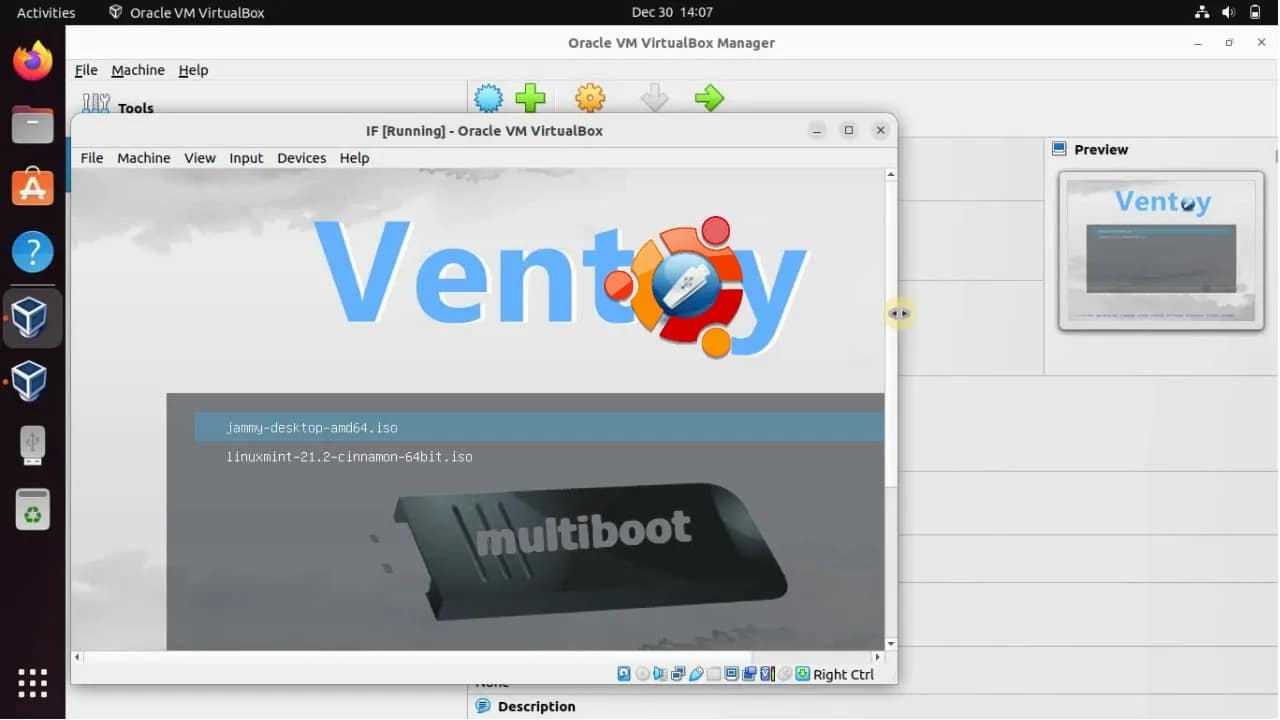 Boot From a USB Drive in VirtualBox in Linux