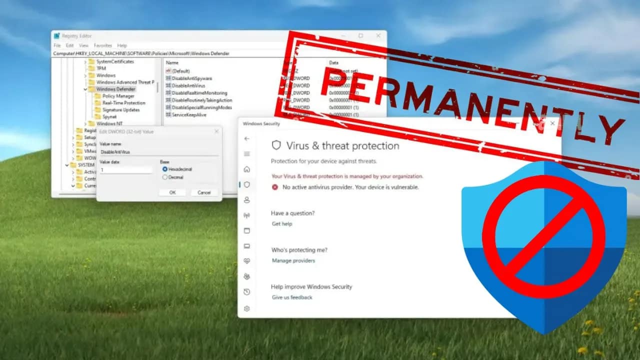 How to disable Defender Antivirus permanently on Windows 11