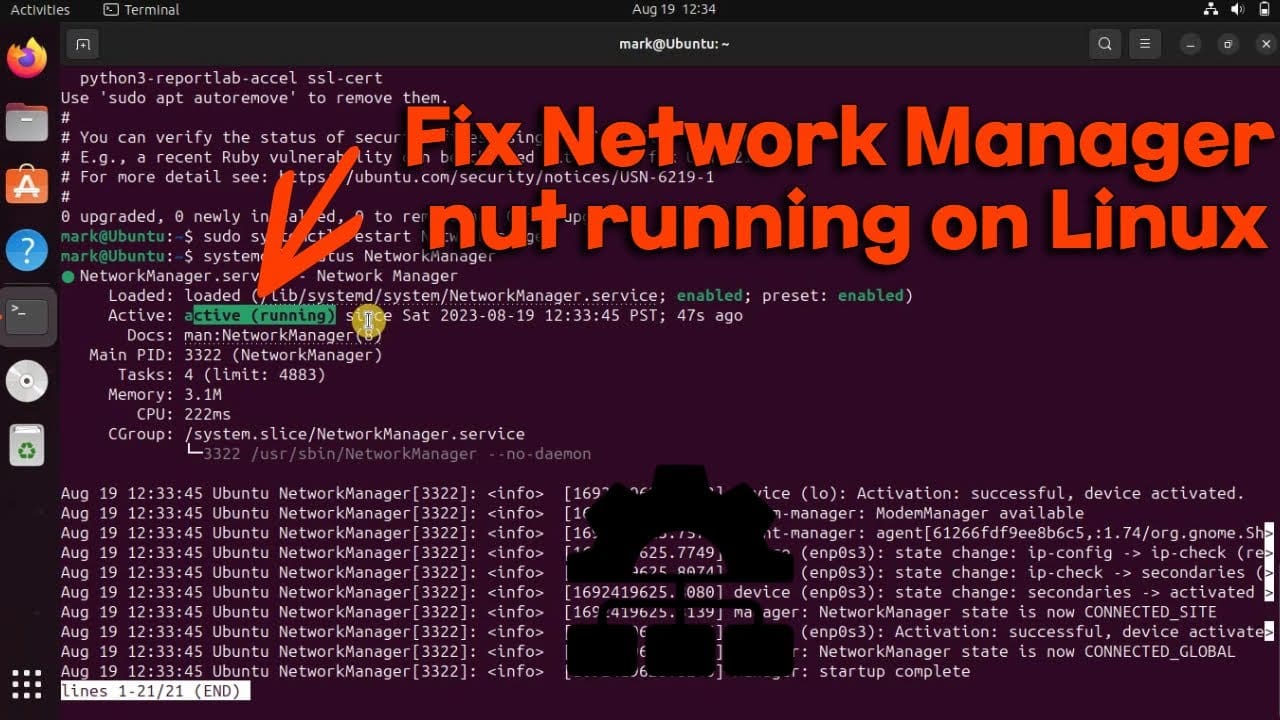 How to Fix NetworkManager Not Running on Linux