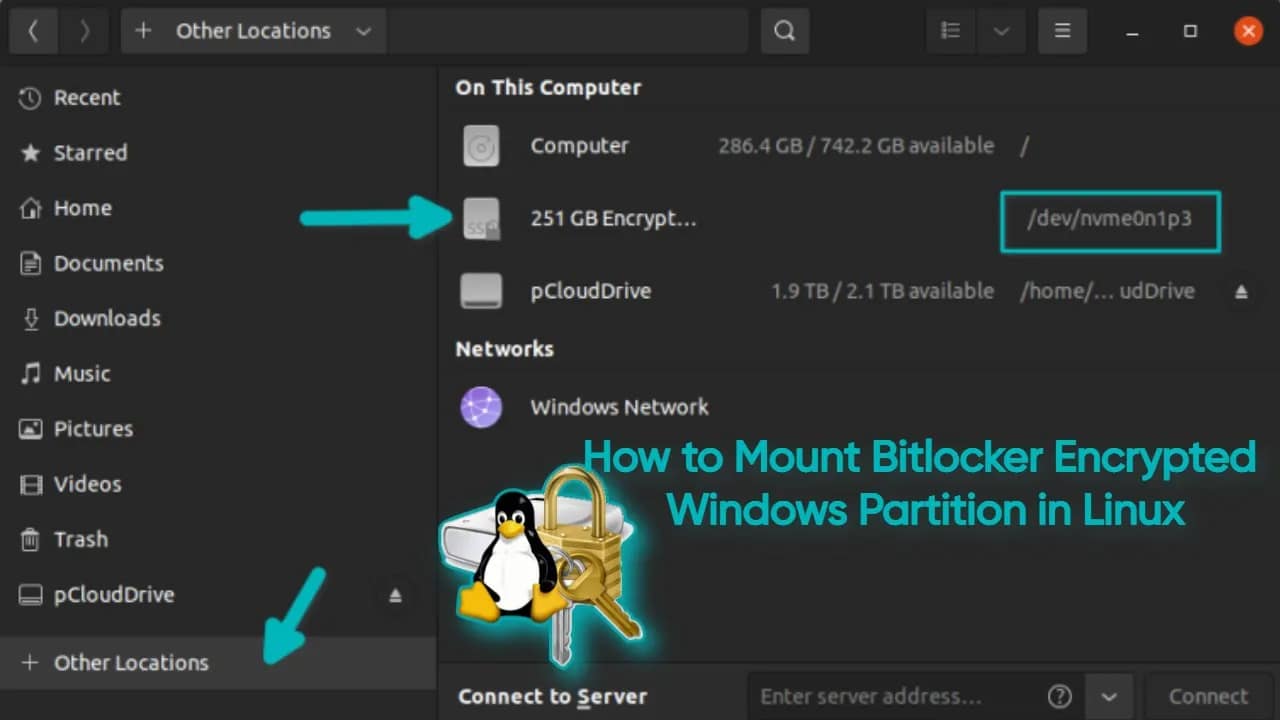 How to Mount Bitlocker Encrypted Windows Partition in Linux