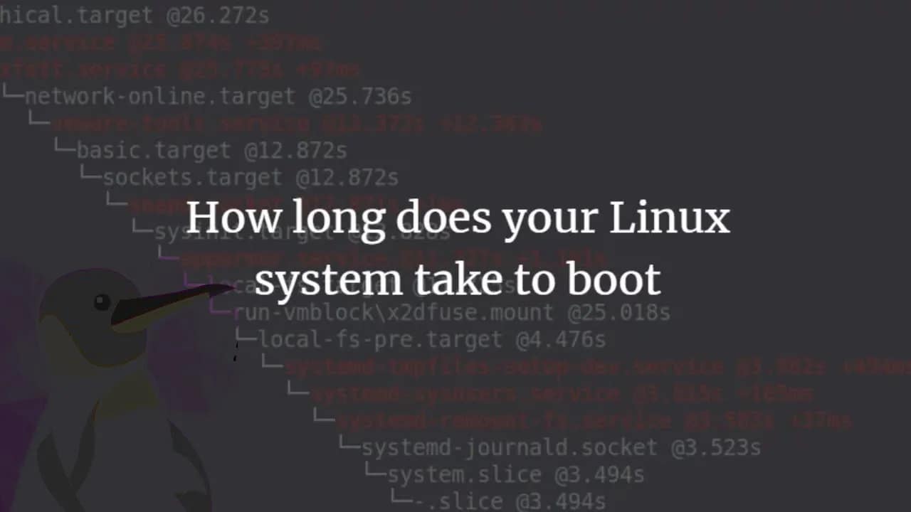 Find Out How Long Does it Take to Boot Your Linux System