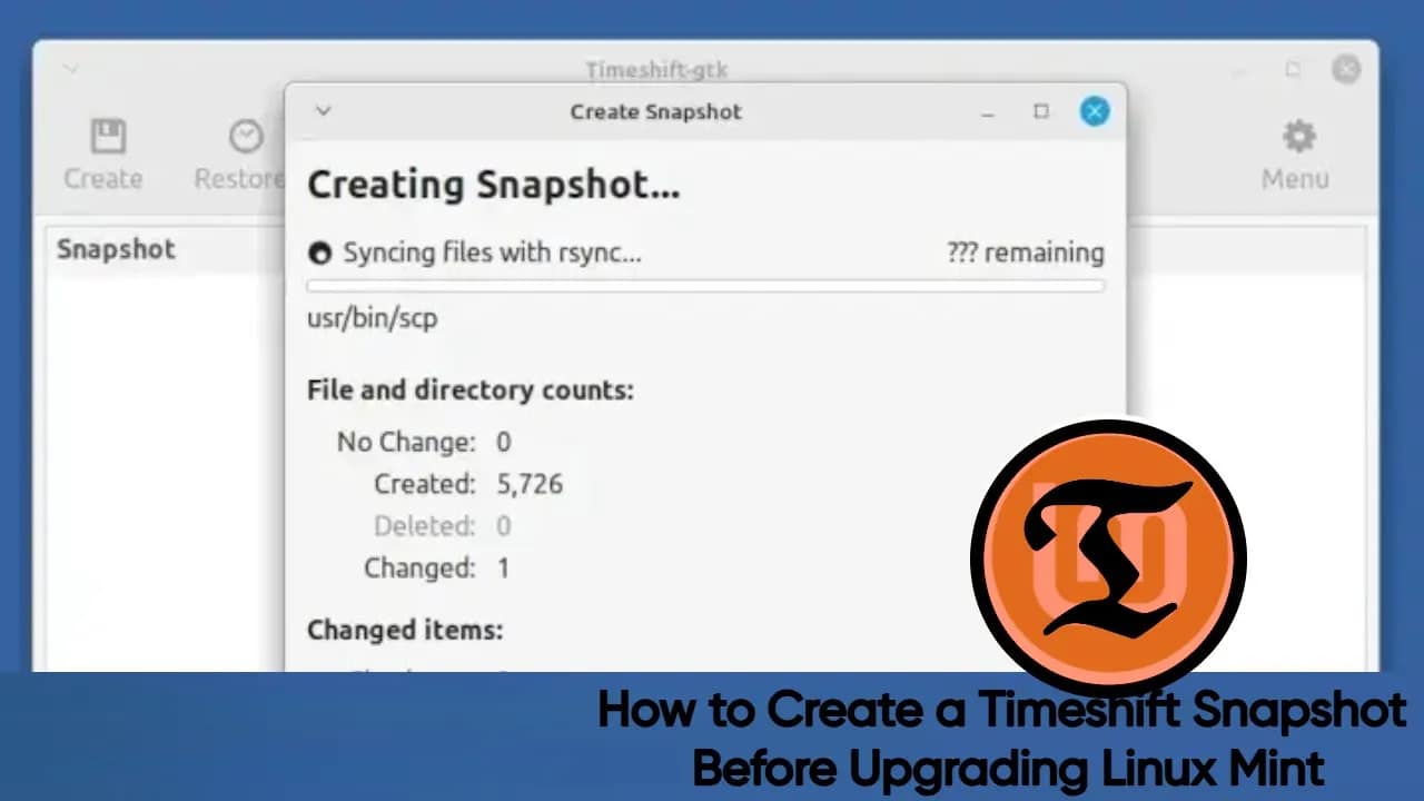 How to Create a Timeshift Snapshot Before Upgrading Linux Mint