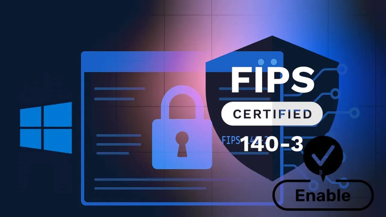How to enable FIPS mode on Windows Server