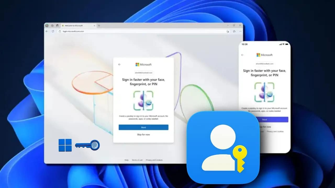 How to set up a passkey for your Microsoft account